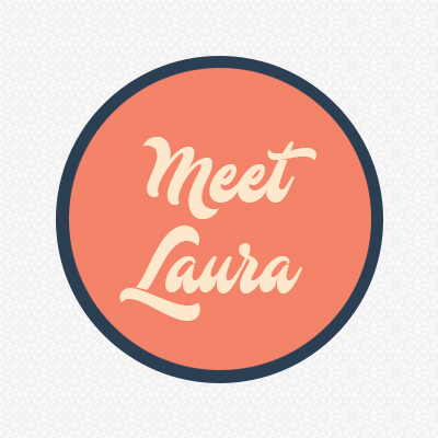 Circle that says Meet Laura, links to Laura Oldham, Starburst Media