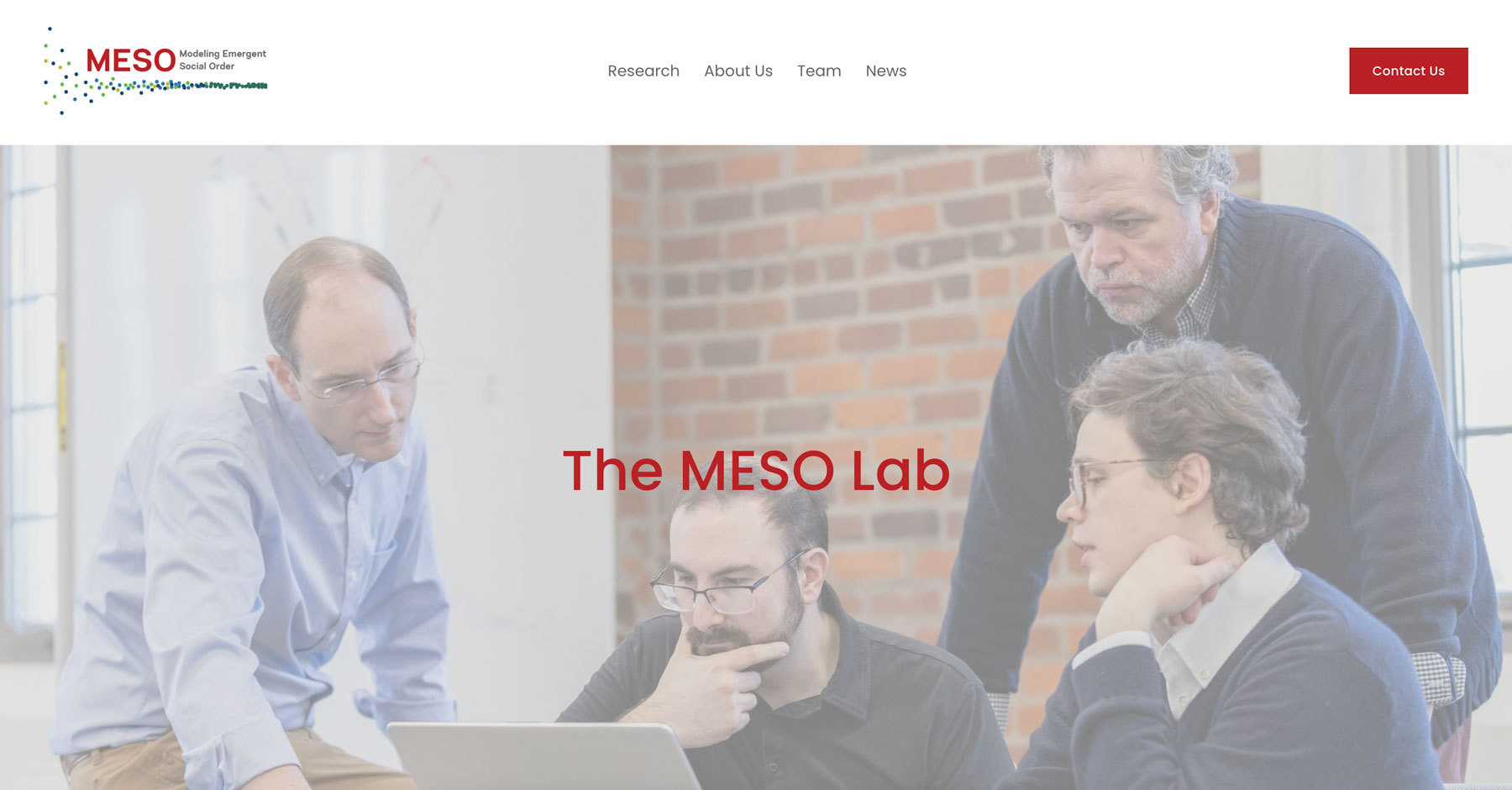 The MESO Lab Squarespace Website