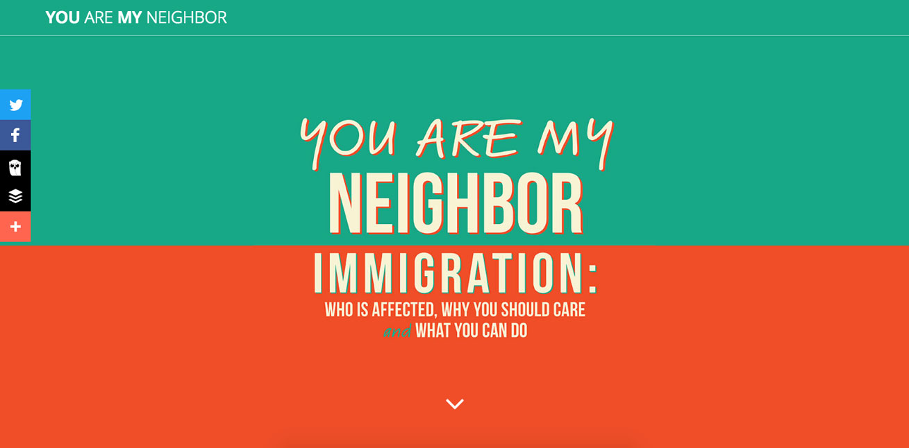 You Are My Neighbor screenshot, website by Starburst Media