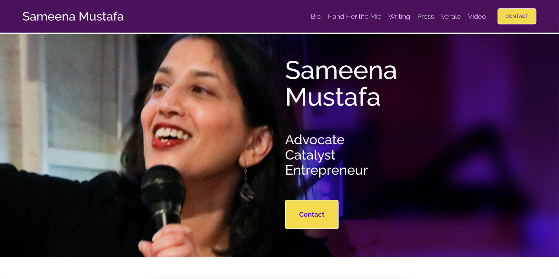 Sameena Mustafa Website by Starburst Media