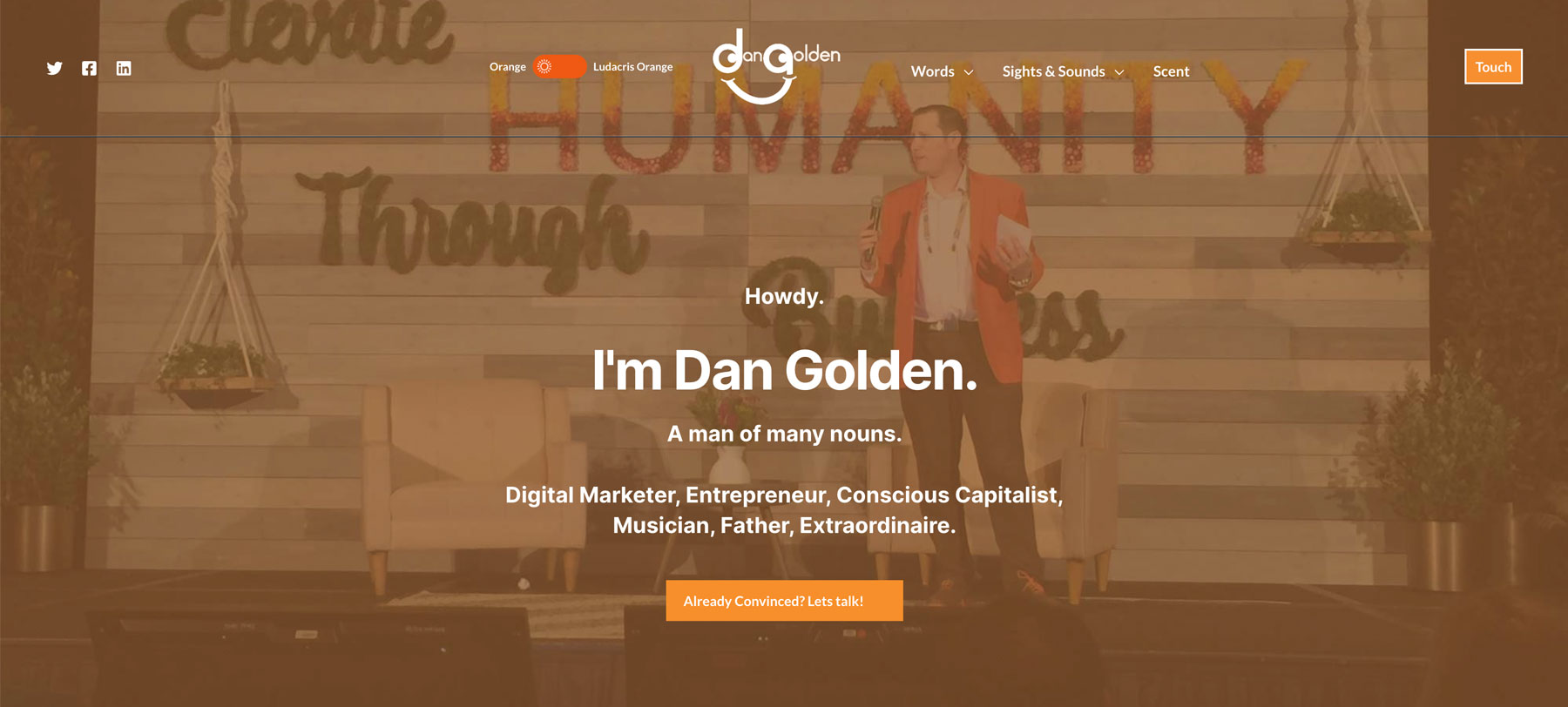 Dan Golden WordPress Website