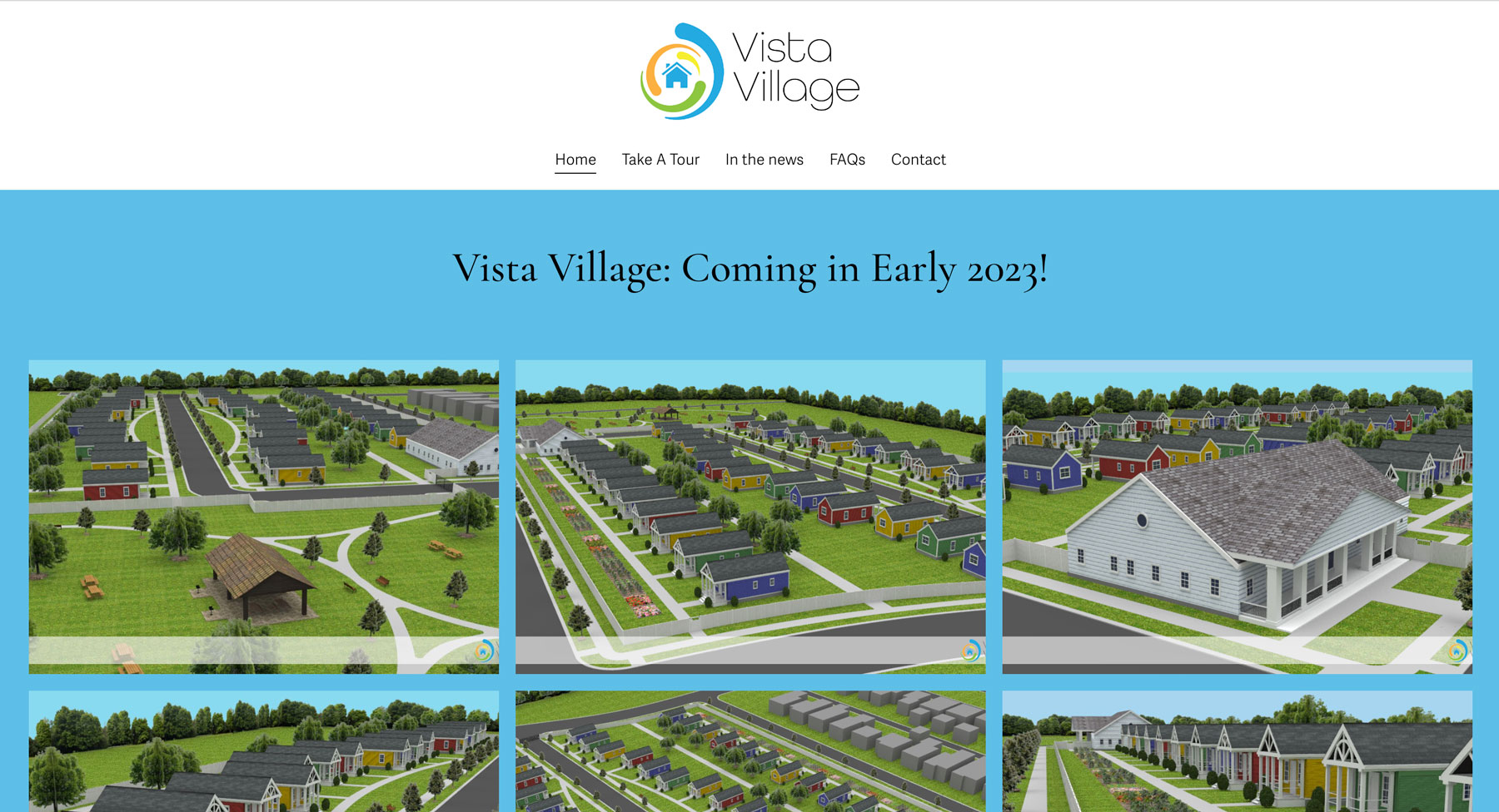 Vista Village, Squarespace Website